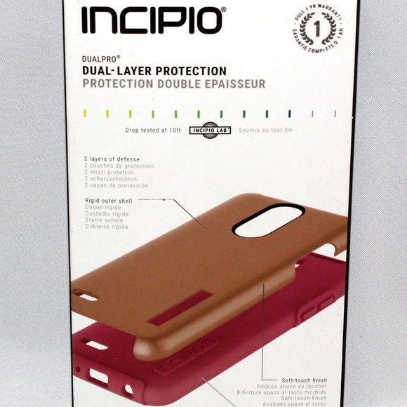 INCIPIO DUALPRO DUAL-LAYER PROTECTION FOR LG ZONE 4 & LG RISIO 3 - Picture 2 of 2